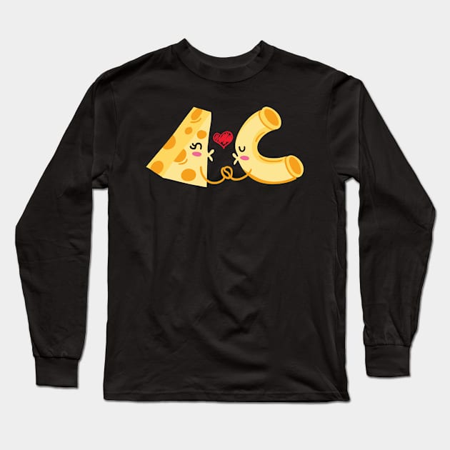 Cheese and pasta go perfectly together Long Sleeve T-Shirt by HBfunshirts